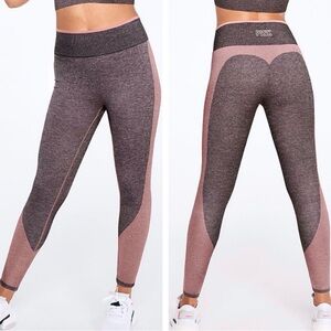 Victorias secret Pink Women's Pink and Gray Leggings